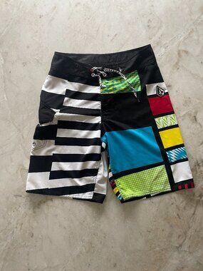 Volcom Men's Multi Colored Swimsuit Shorts